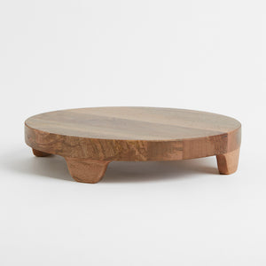 Mango wood Round Serving Table from Cheese onBoard 