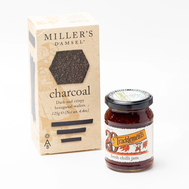 Chilli Crunch | Spicy Chili Jam & Smoky Charcoal Crackers