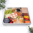 Load image into Gallery viewer, Medium Vegetarian Cheese Platter with Hummus and Vegetable slices to replace cold cuts.
