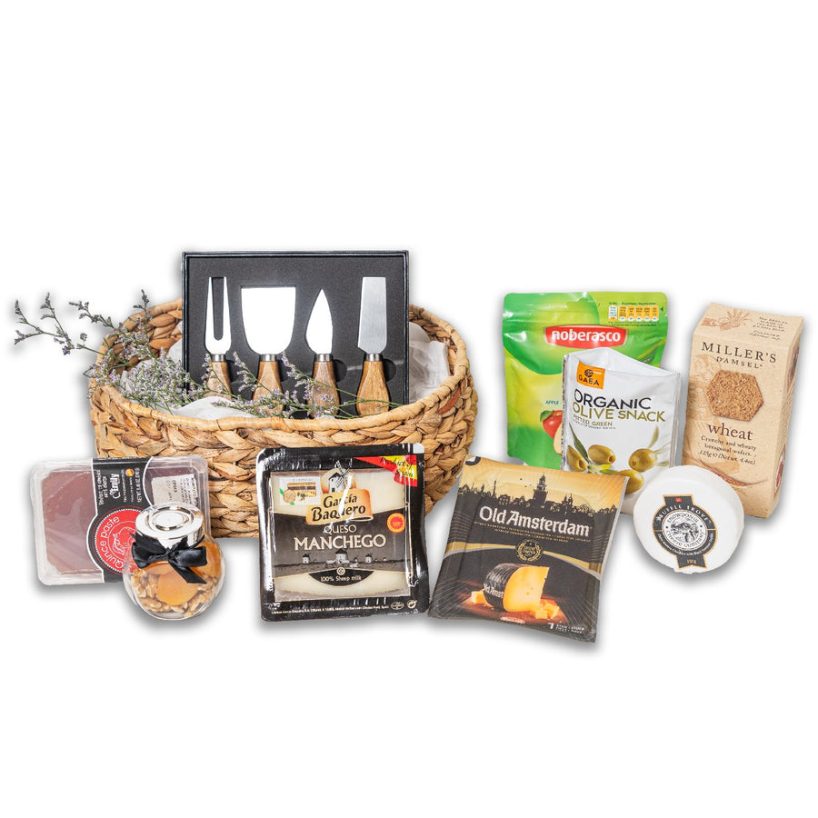 Wicker Game | Hamper Basket - Cheese OnBoard